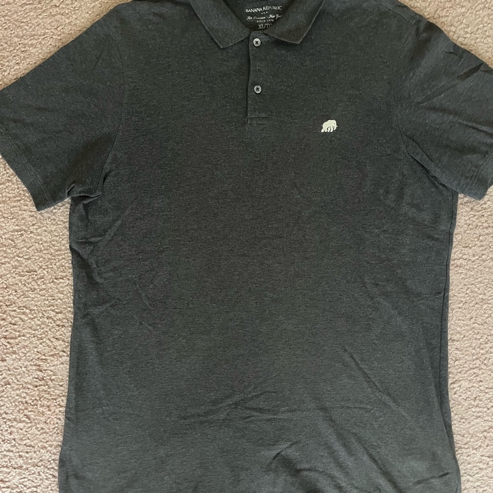 Banana Republic Dark Gray Polo Shirt